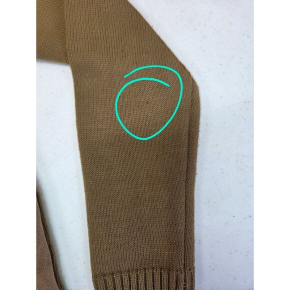 Vintage Challenger Cardigan Mens Large 38-40 Suede Knit Zip-Up Jacket 1970s-80s - Picture 13 of 14